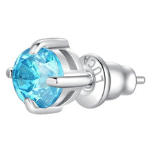 Cargar imagen en el visor de la galería, Mono orecchino donna in acciaio con zircone Luca Barra OK1469
