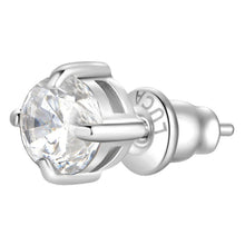 Cargar imagen en el visor de la galería, Mono orecchino donna in acciaio con zircone Luca Barra OK1471
