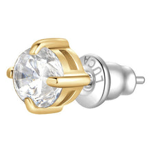 Cargar imagen en el visor de la galería, Mono orecchino donna in acciaio con zircone Luca Barra OK1472
