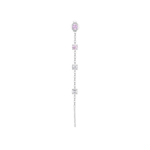 Mono orecchino da donna in acciaio con cristalli Luca Barra OK1536