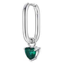 Load image into Gallery viewer, Mono Orecchino donna in acciaio con zircone Luca Barra OK1656
