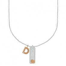 Carica l&#39;immagine nel visualizzatore di Gallery, Collana da donna in Acciaio Ops Objects Lettera D Glitter OPSCL-674
