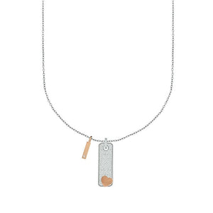Collana da donna in Acciaio Ops Objects Lettera I Glitter OPSCL-678