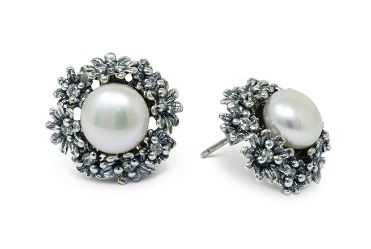 Orecchini Primule in Argento 925 Maestro Riverso OrPrm05/P