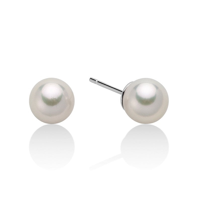 Pendientes de mujer con dos perlas de Akoya Miluna PAA758BM