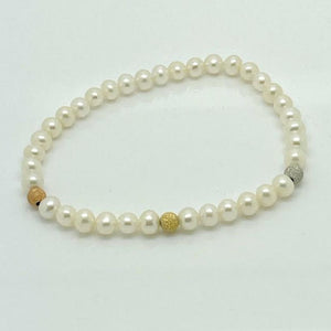 Kiara PBR1260K Natural Pearls Elastic Women's Bracelet