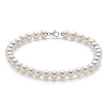 Carica l'immagine nel visualizzatore di Gallery, Bracciale da donna con Perle Chiusura in oro bianco Miluna PBR1678V
