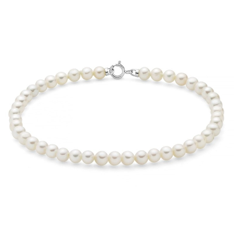 Bracciale da Donna in oro bianco con perle Miluna PBR3730