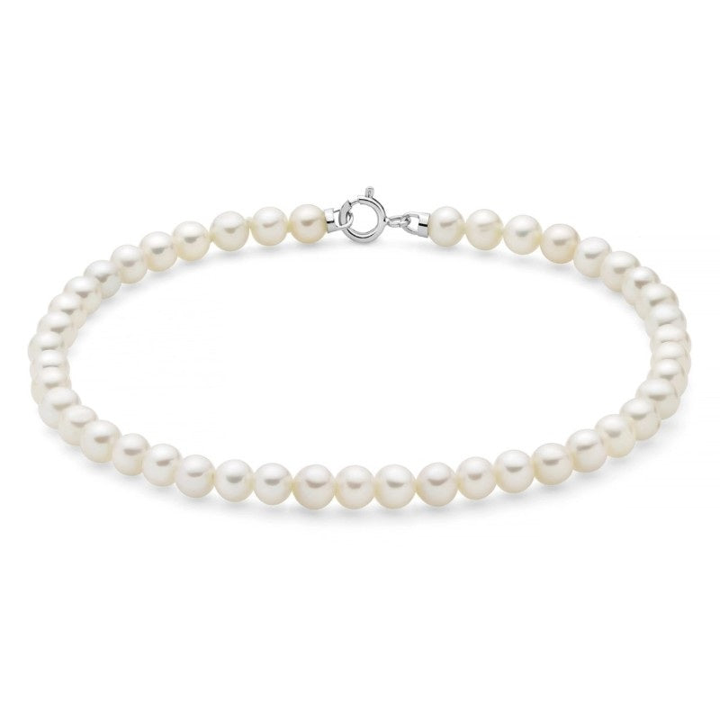 Bracciale da Donna in oro bianco con perle Miluna PBR3731