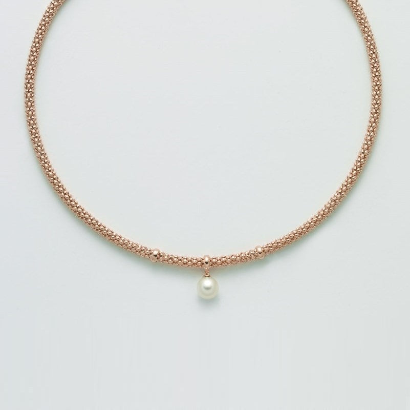 Collar de mujer Miluna de plata con perla PCL5833R