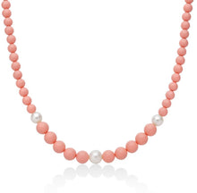 Carica l&#39;immagine nel visualizzatore di Gallery, Collana da Donna Miluna Corallo Rosa E Perle PCL6693
