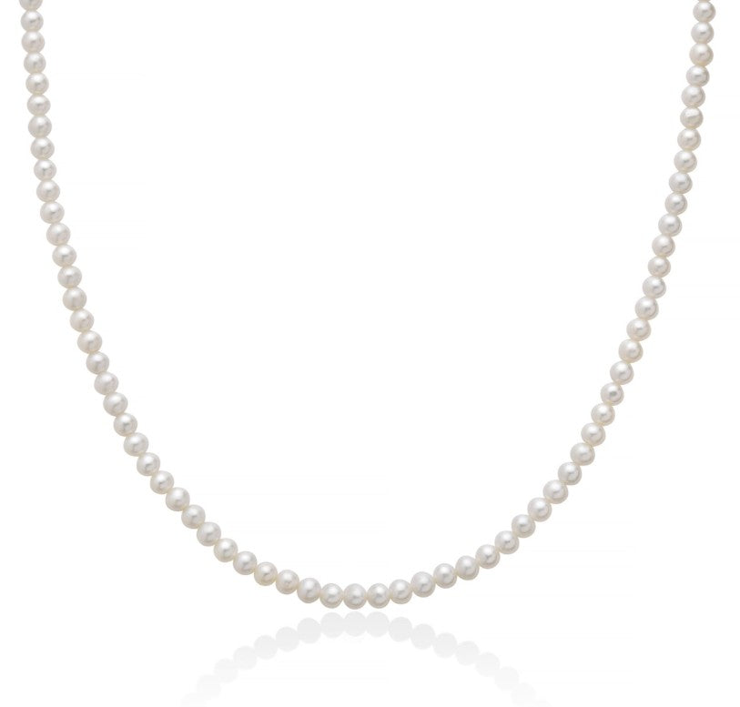 Collana da donna in oro bianco con perle Miluna PCL6773