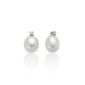 Orecchini da donna Perle e Brillanti drop Miluna PER2792