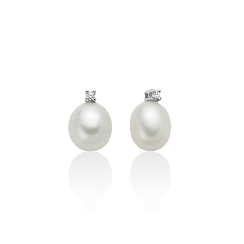 Orecchini da donna Perle e Brillanti drop Miluna PER2792