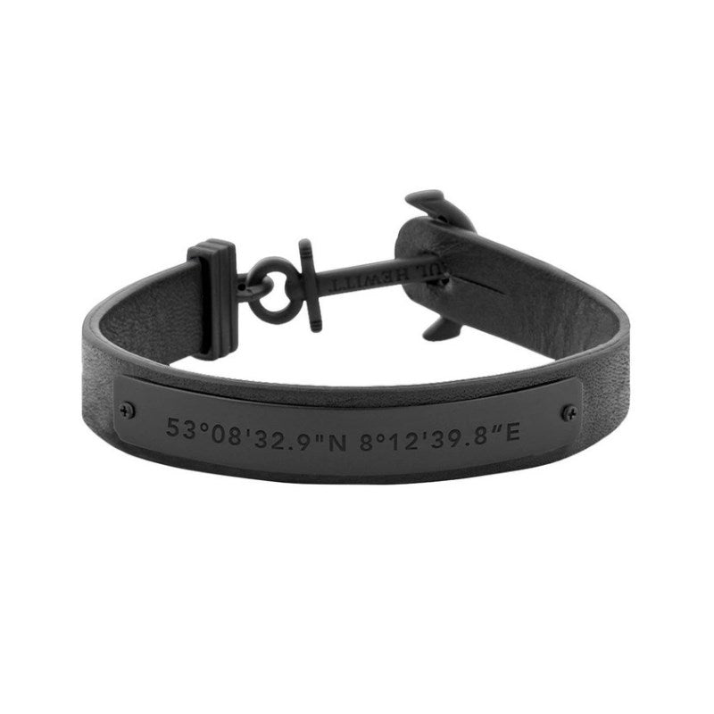 Bracciale da uomo in pelle Paul Hewitt PH-MSC-B-B-L