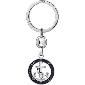 Steel key ring with anchor Luca Barra PK272