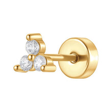Load image into Gallery viewer, Orecchio da donna in acciaio dotato con zirconi Luca Barra PR116
