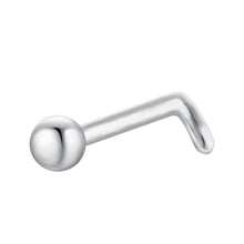 Load image into Gallery viewer, Piercing naso donna in acciaio con sfera Luca Barra PR150
