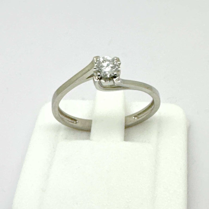 Anello solitario in platino e diamante Alchimie PT/SL001