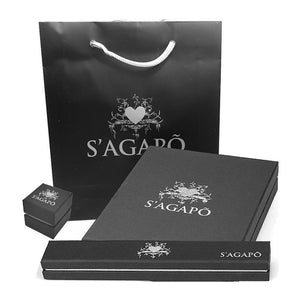 Collana da Uomo in acciaio Con Ciondolo E Zirconi S'Agapõ SFI02