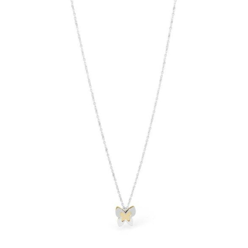 Collana da donna in acciaio farfalla S'Agapõ SBF02