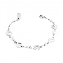 Load image into Gallery viewer, Bracciale da donna in acciaio con perle S&#39;Agapõ SCL11
