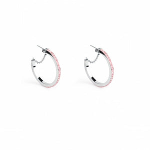 Orecchini da donna in acciaio con cristalli rosa S'Agapõ SCR23