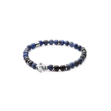 Carica l&#39;immagine nel visualizzatore di Gallery, Bracciale da uomo con elastico in acciaio e pietre S&#39;Agapõ SDA13
