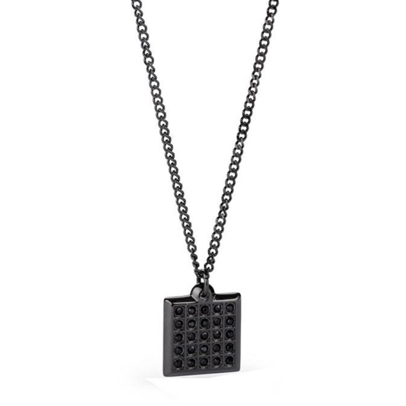 Collana da Uomo in acciaio Con Ciondolo E Zirconi S'Agapõ SFI02