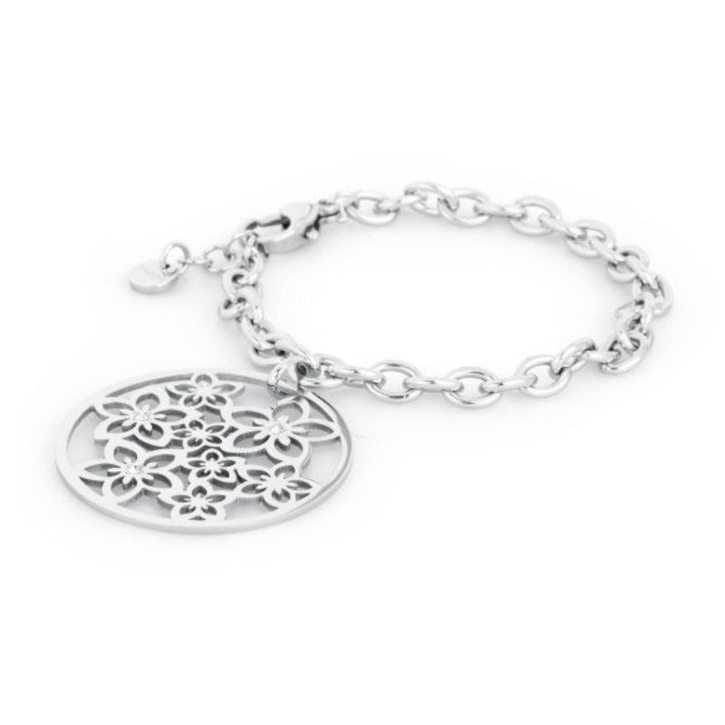 Bracciale da donna in acciaio Flower S'Agapõ SFL11