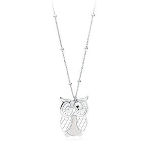 Collana da donna in acciaio ciondolo gufo S'Agapõ SGA01