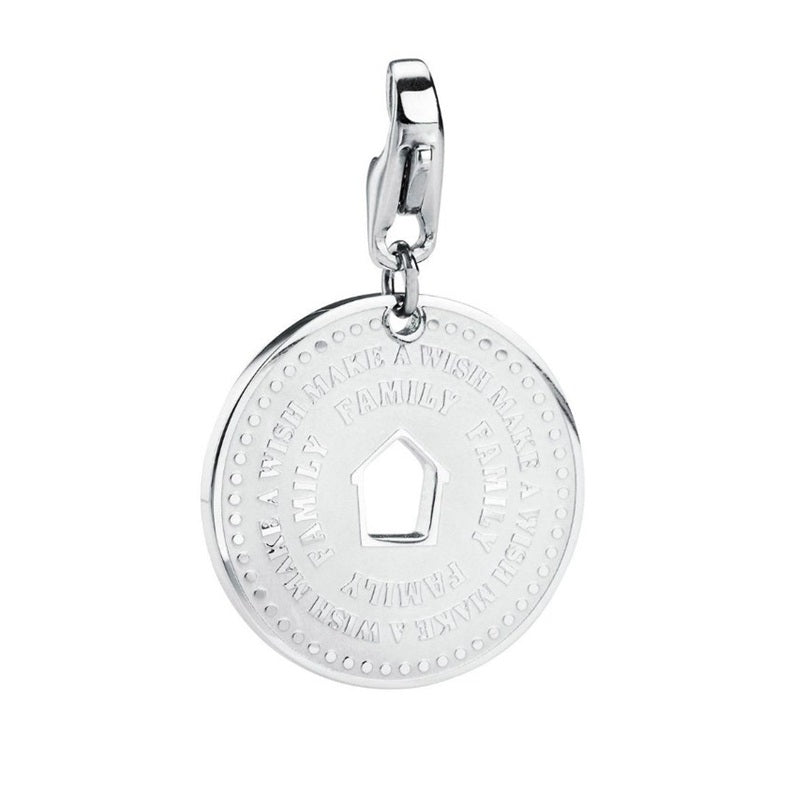 Charms da donna in acciaio medaglione
