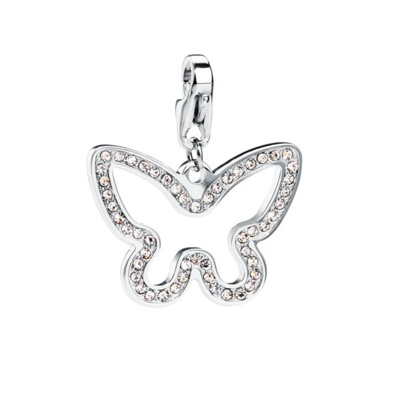 Charms da donna in acciaio Farfalla Happy S'Agapõ SHA141