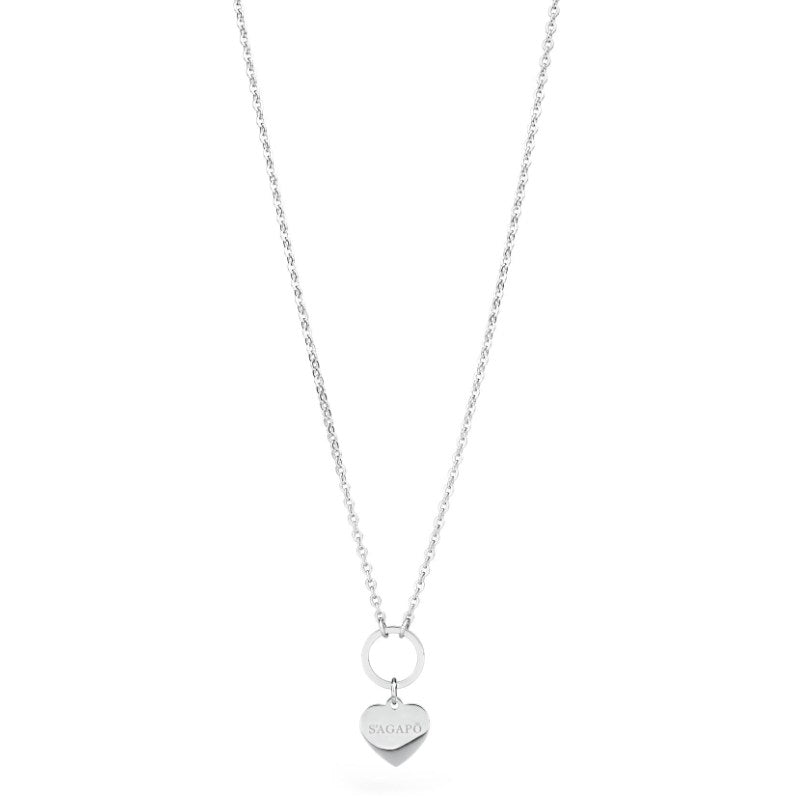 Collana da donna in acciaio ciondolo cuore S'Agapõ SHAC1
