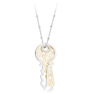 Collana da donna in acciaio ciondolo chiave S'Agapõ SPI02