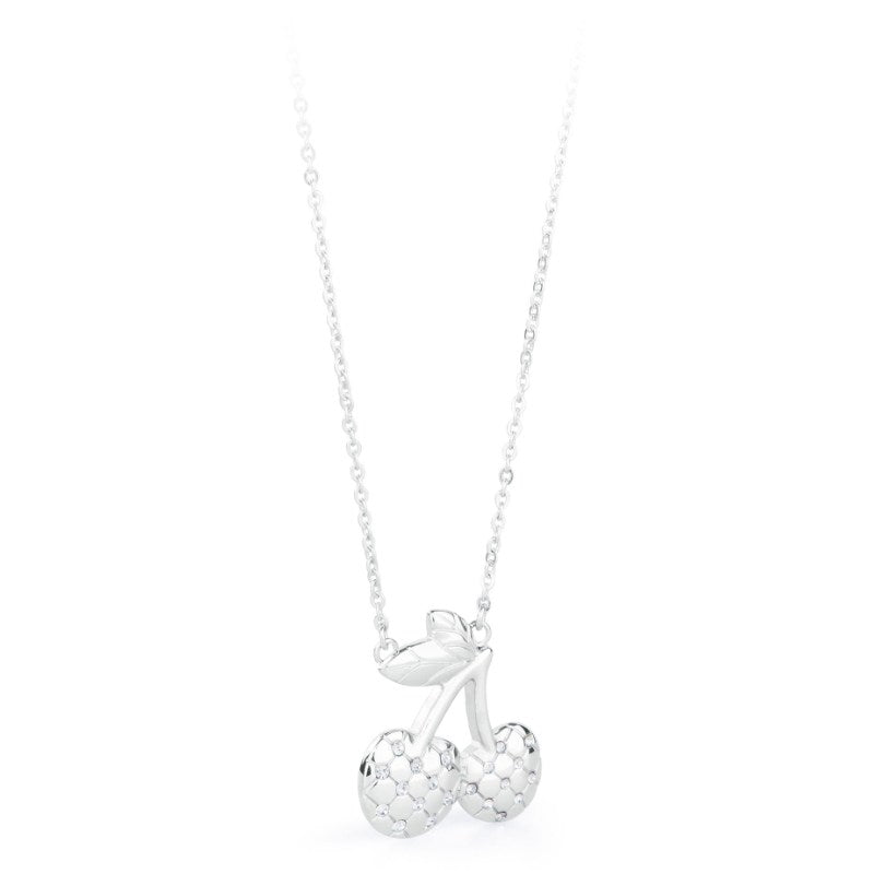 Collana da donna in acciaio ciondolo ciliegie S'Agapõ SWE03