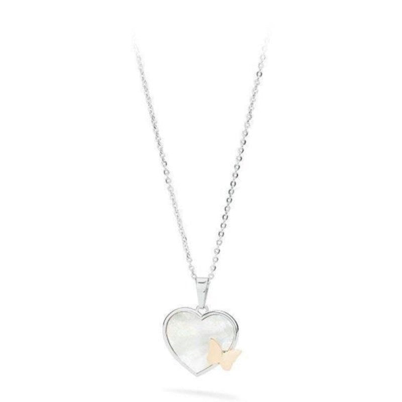 Collana da donna in acciaio ciondolo cuore S'Agapõ SWR01