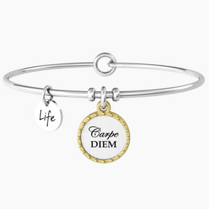 Bracciale Da Donna In Acciaio Con Ciondolo Carpe Diem Kidult 732095