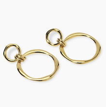 Carica l&#39;immagine nel visualizzatore di Gallery, Orecchini da donna in acciaio dorato con pendenti circolari Style 24 Kidult 861088
