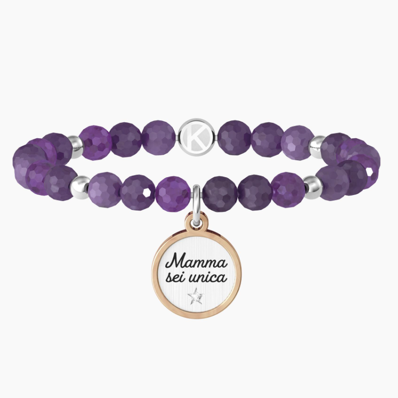 Bracciale Da Donna Con Ametista E Ciondolo Kidult 732153
