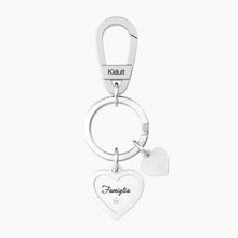 Load image into Gallery viewer, Steel Keyring With Heart Kidult 781007
