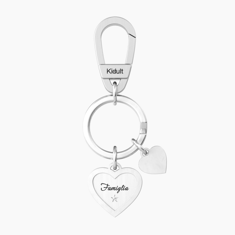 Steel Keyring With Heart Kidult 781007