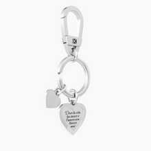 Load image into Gallery viewer, Steel Keyring With Heart Kidult 781007
