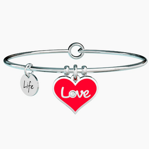 Bracciale Da Donna Con Ciondolo Cuore Rosso KIdult 731608