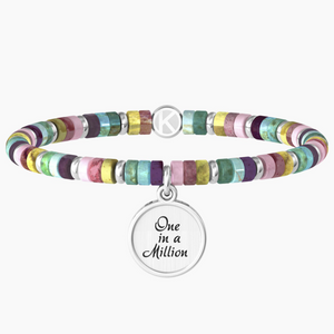 Bracciale Da Donna Con Cilindri In Pietre Multicolor Kidult 732021