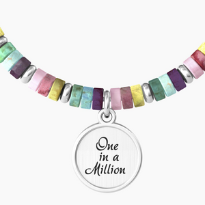Bracciale Da Donna Con Cilindri In Pietre Multicolor Kidult 732021