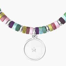 Carica l&#39;immagine nel visualizzatore di Gallery, Bracciale Da Donna Con Cilindri In Pietre Multicolor Kidult 732021
