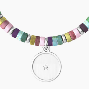 Bracciale Da Donna Con Cilindri In Pietre Multicolor Kidult 732021