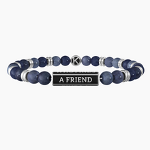 Cargar imagen en el visor de la galería, Pulsera de Hombre con Esferas de Dumortierita Azul Kidult 732048
