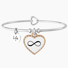 Carica l&#39;immagine nel visualizzatore di Gallery, Bracciale Rigido Da Donna Con Ciondolo Cuore Kidult 732074
